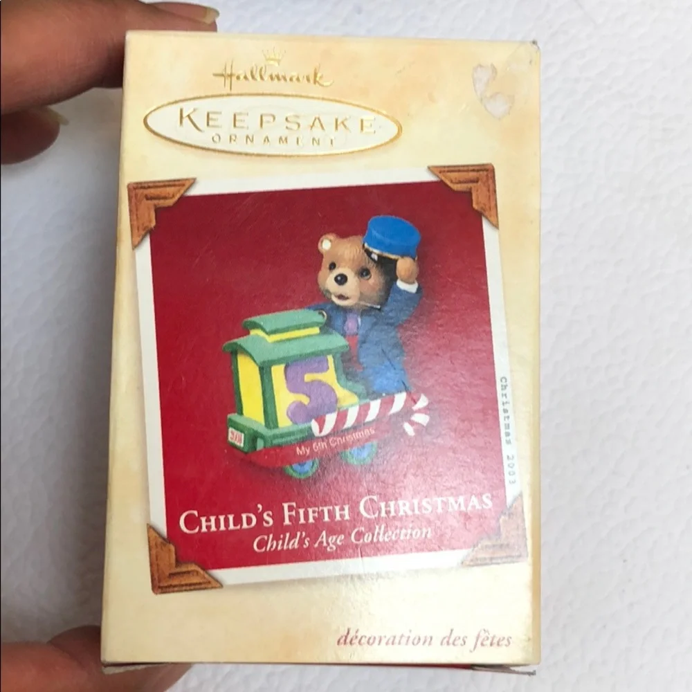 Child’s Fifth Christmas Hallmark Keepsake Ornament